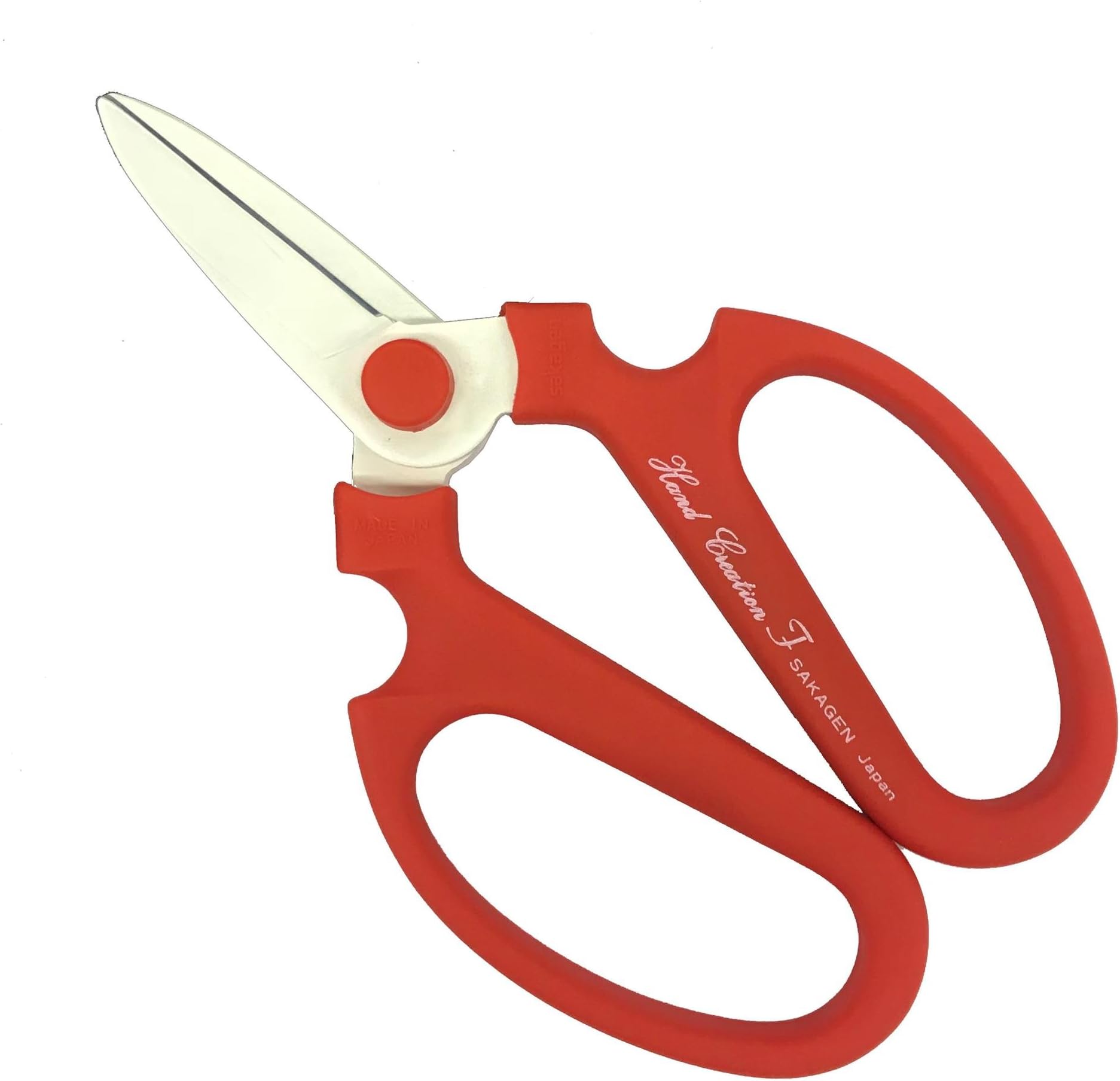 Flower Scissors Hand Creation F-180 / Blade is Longer Than F170 Type (Red)