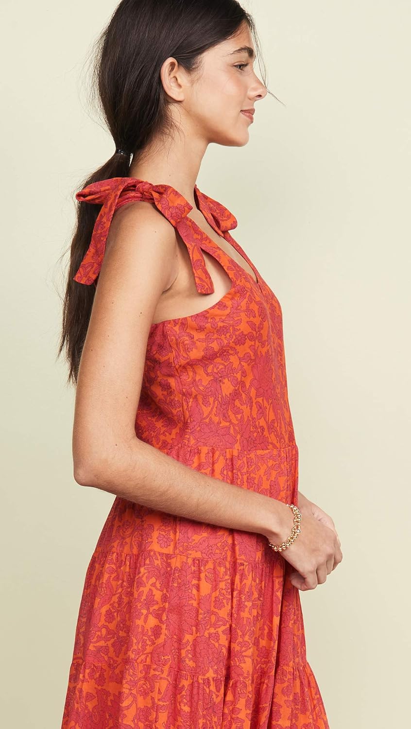 free people kika's printed midi dress