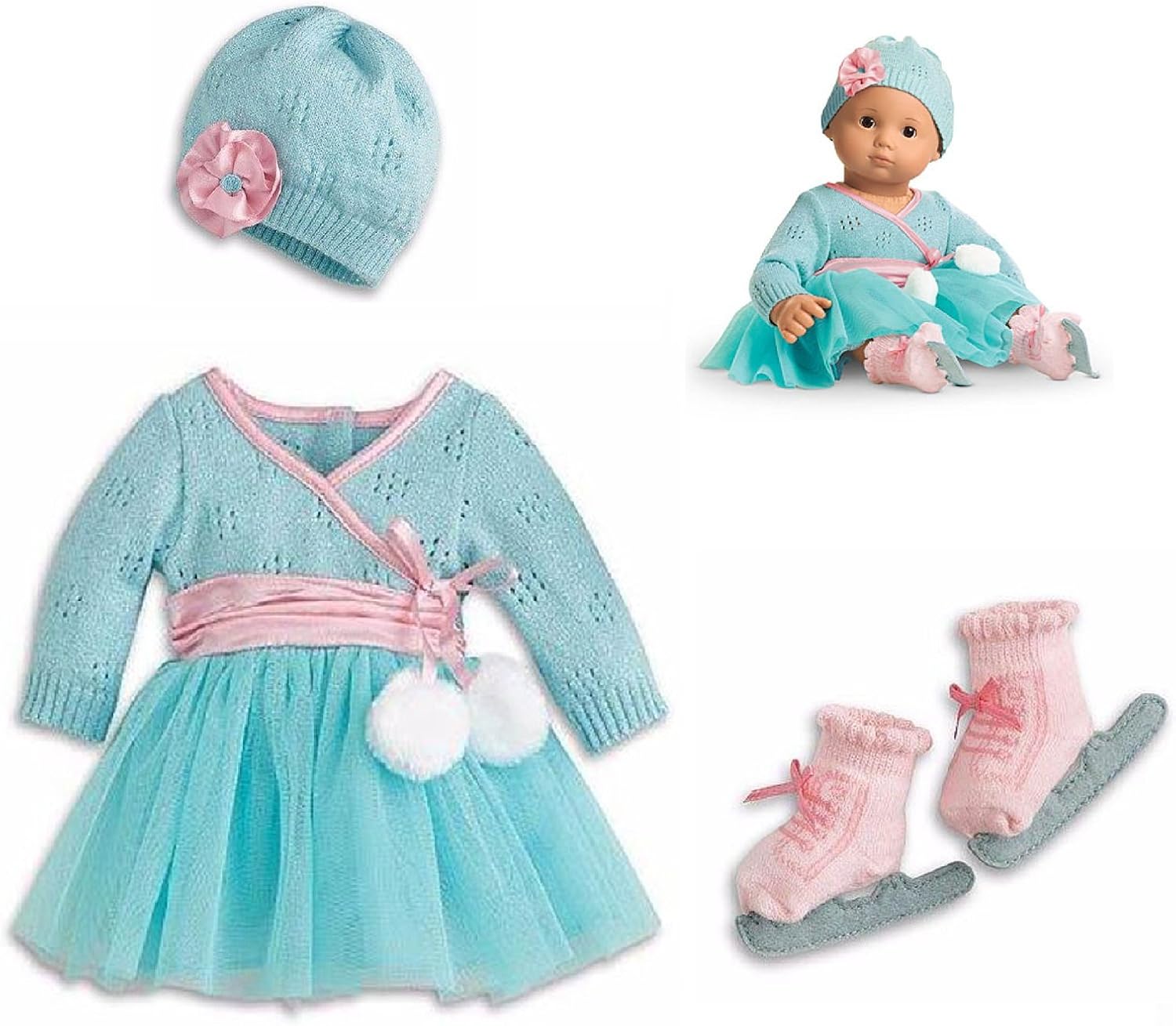 american girl ice skating set