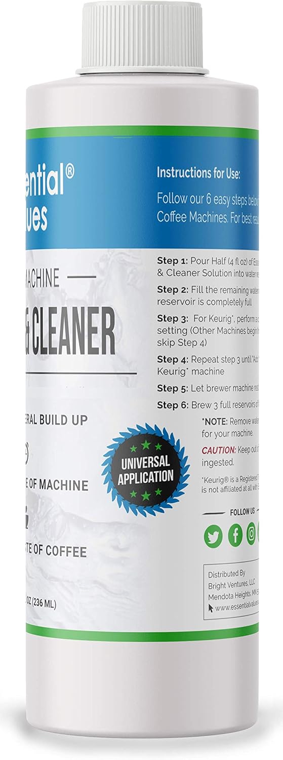 Essential Values DeLonghi Descaler (2 Pack), Universal Descaling