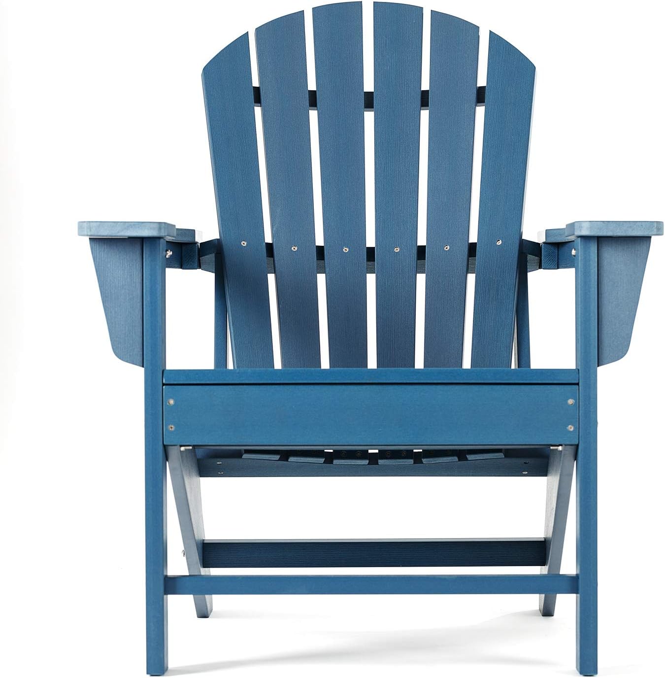 SERWALL Adirondack Chair | Adult-Size, Weather Resistant for Patio Deck Garden, Backyard & Lawn Furniture | Easy Maintenance & Classic Adirondack Chair Design (Blue) : Garden & Outdoor