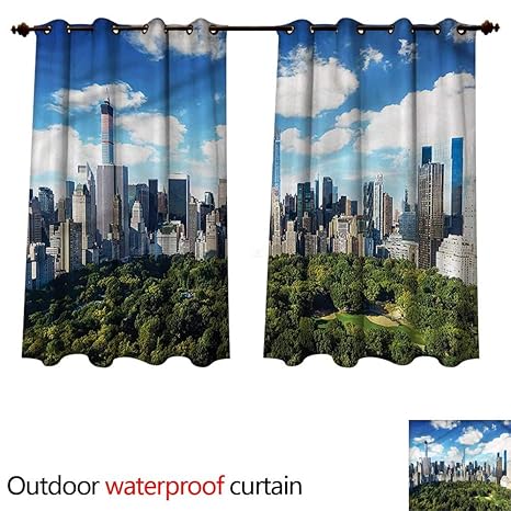  Cobedecor Nyc Home Patio Outdoor Curtain Sunny