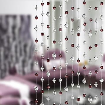 Amazon De Candora 1 Meter Glasperlen Vorhang Acryl Fur
