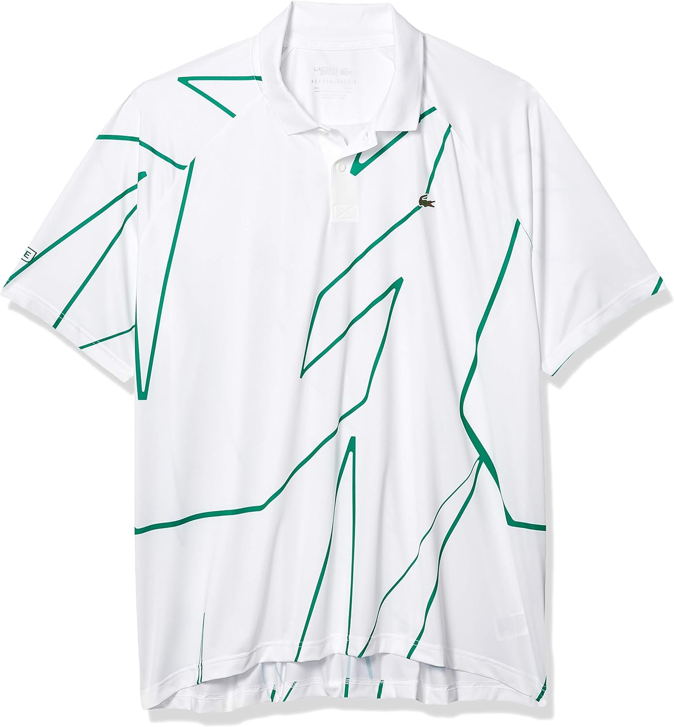 Lacoste Men's Sport Novak Djokovic Allover Print Technical Polo Shirt at  Men’s Clothing store