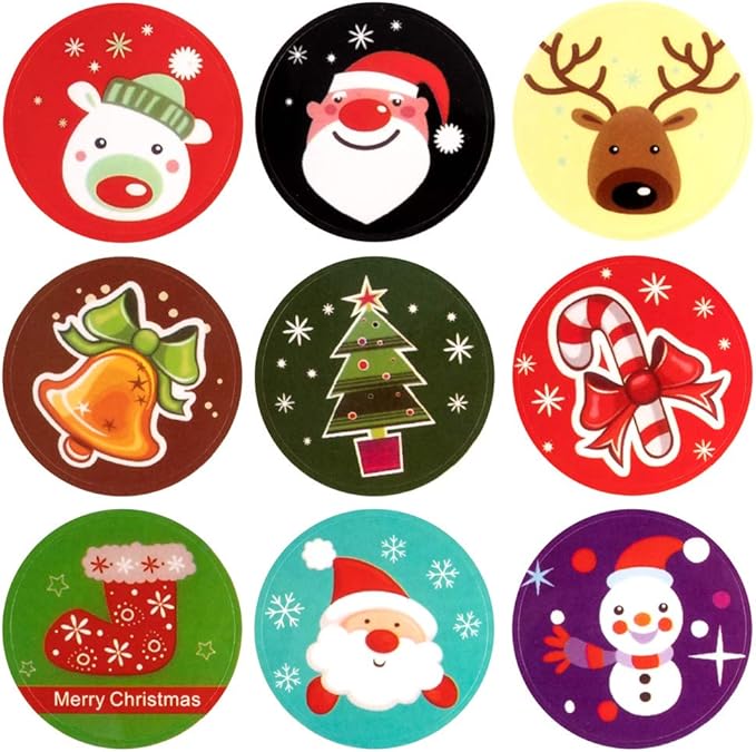 Disegni Di Natale Carini.Adesivi Natalizi Stickers Decorazione Etichetta Regalo Natalizio Etichette Autoadesiva Babbo Natale Pupazzo Di Neve Albero Di Natale Cervo Festa Di Natale Festival Compleanno Di Natale108 Pezzi Amazon It Casa E Cucina