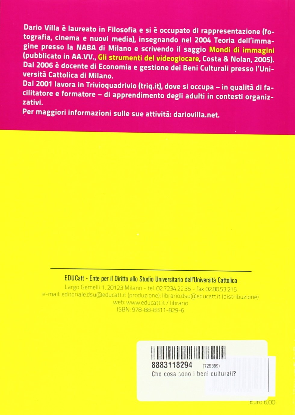Amazonit Che Cosa Sono I Beni Culturali Dario Villa Libri - 