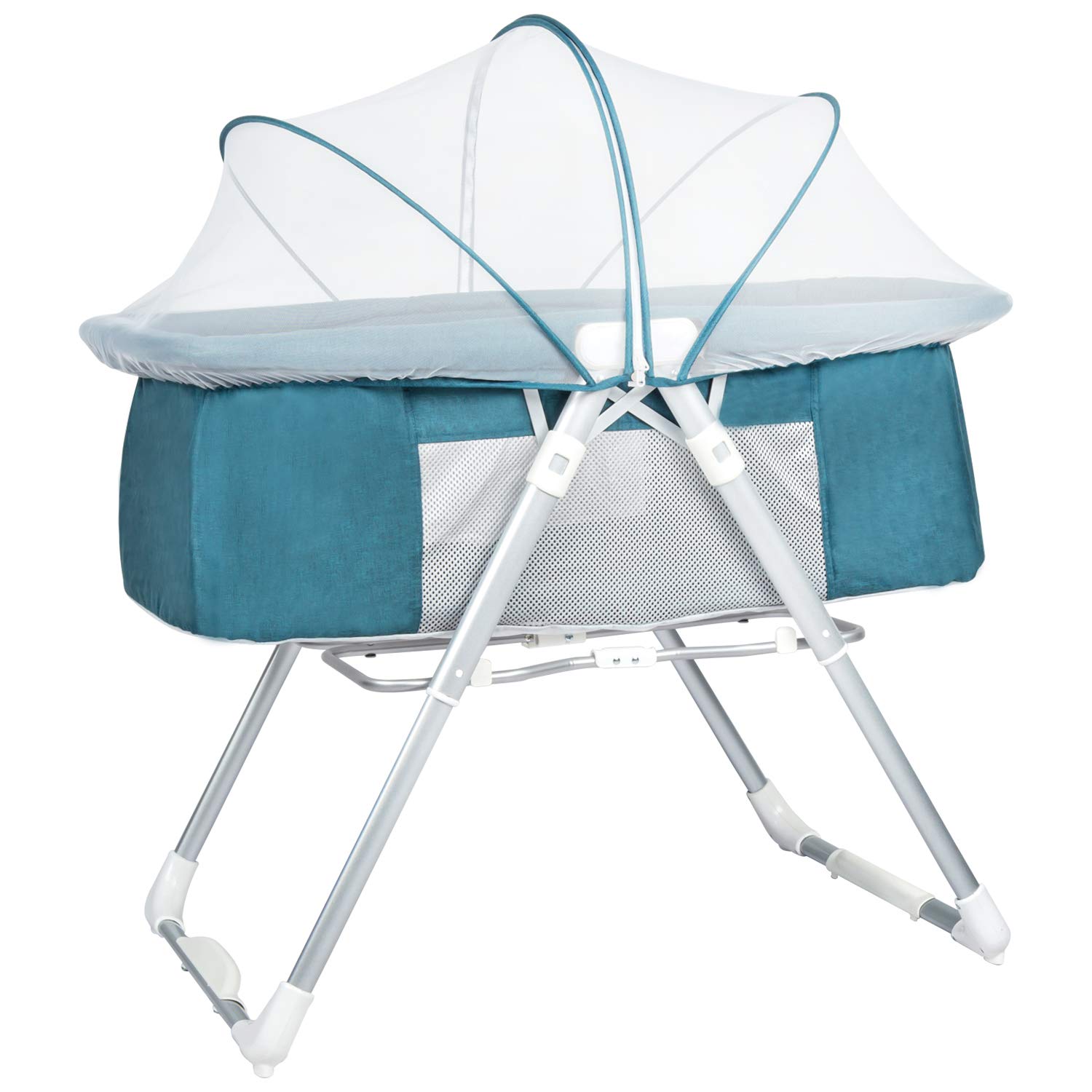 2 in 1 stationary and rock mode bassinet