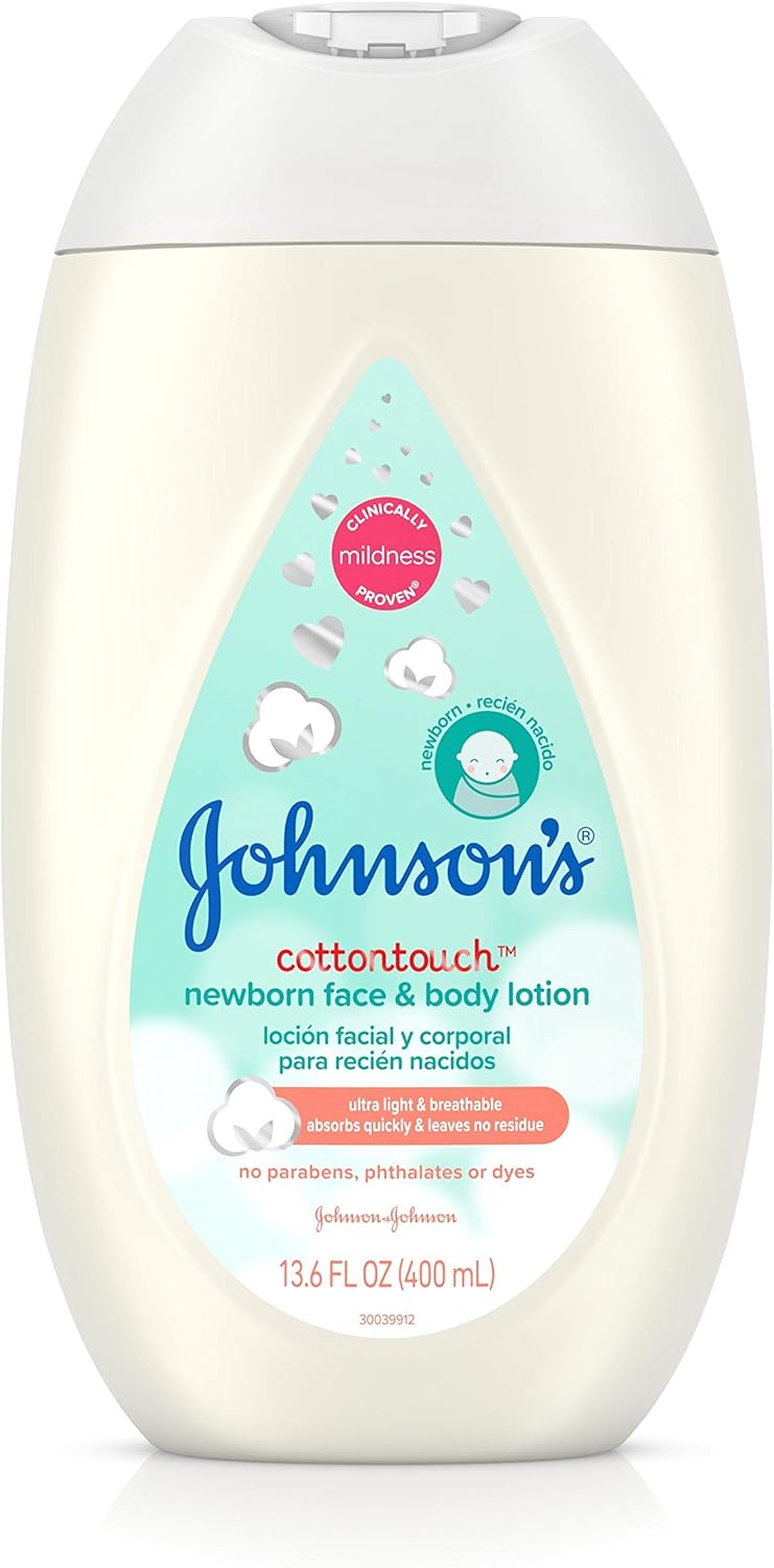 johnson's cottontouch newborn face & body lotion