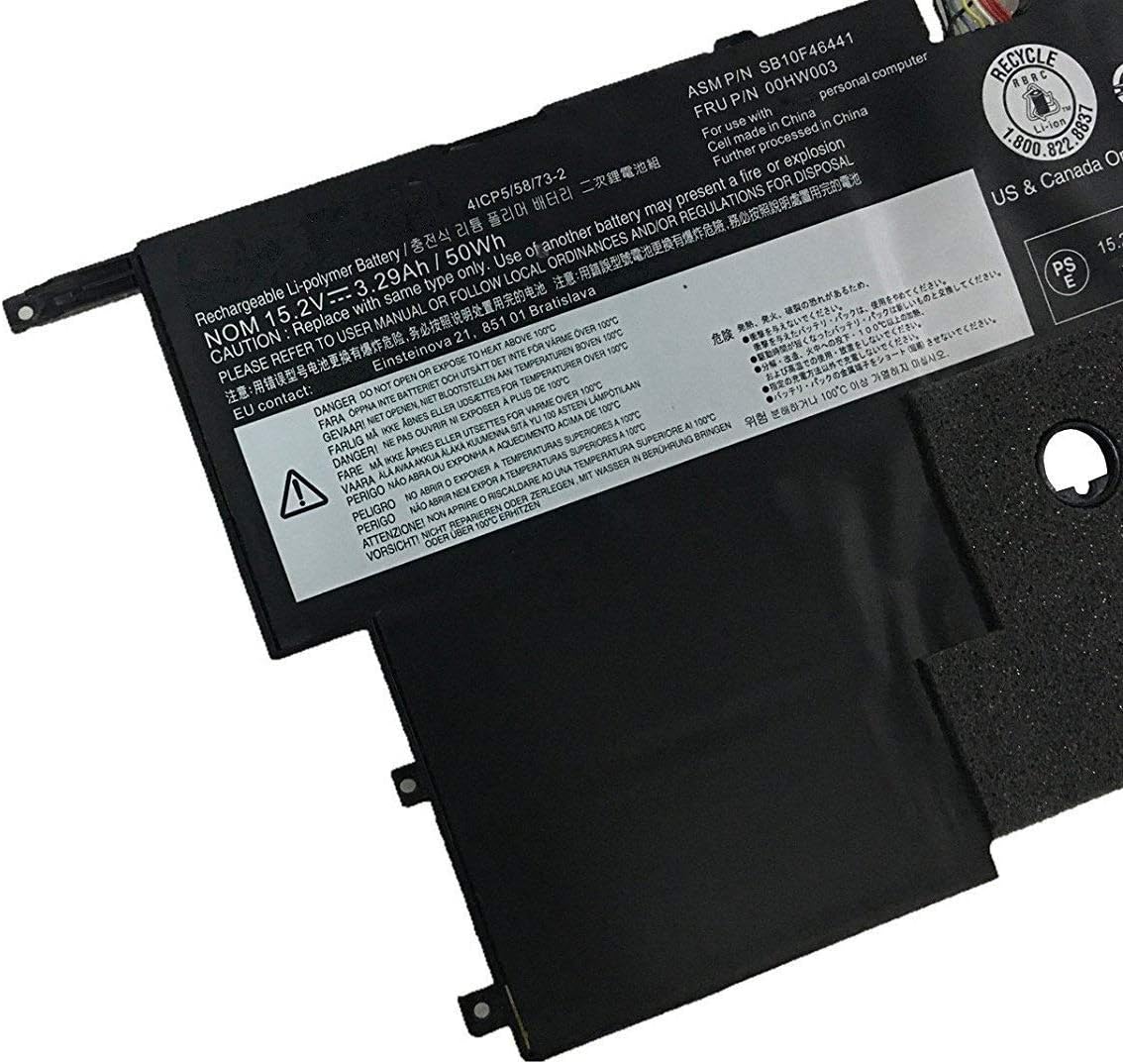 00HW003 00HW002 SB10F46440 SB10F46441 Laptop Battery Compatible with Lenovo ThinkPad X1 Carbon Gen 3 2015 Series (15.2V 50Wh) - Image 3