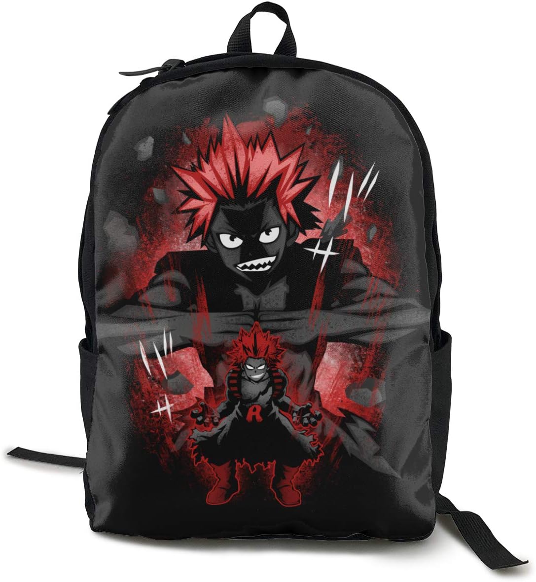 My Hero Academia Backpack for School Kirishima Anime Travel Backpack Anime Laptop