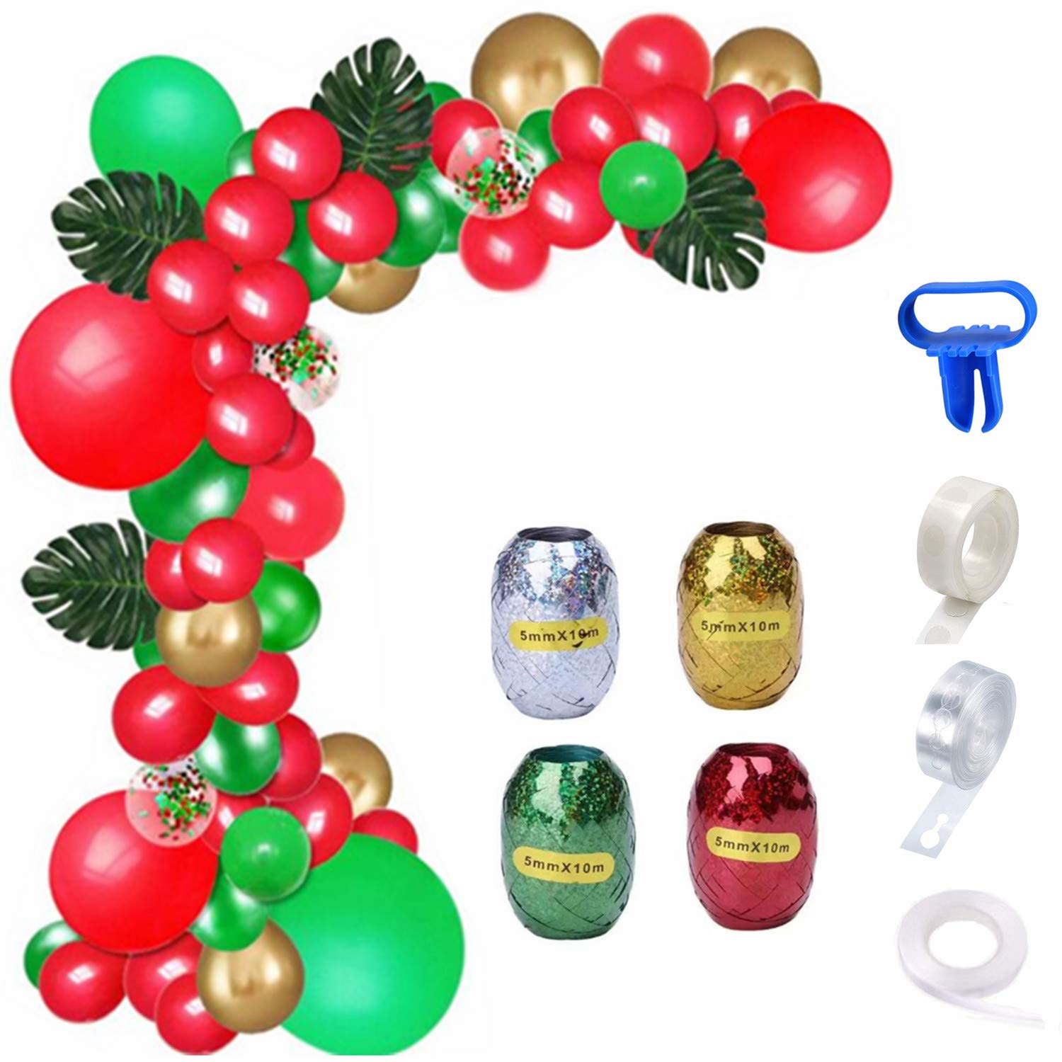 Globo Decoración para Navidad,Globos de confeti de arco de