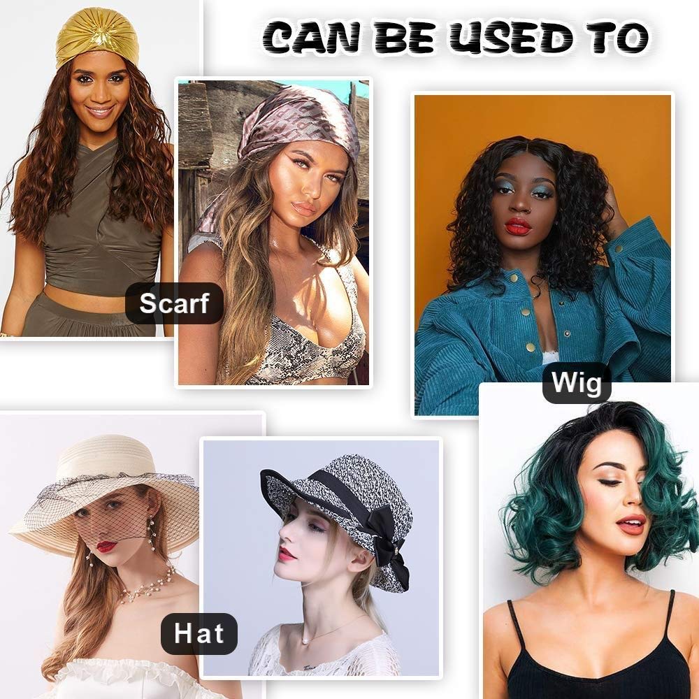 Wig Grip Headbands For Women Non Slip Wig Velvet Bands Breathable, Sweat Uptake And Soft Fashion Wig Grips (Brown) : Beauty