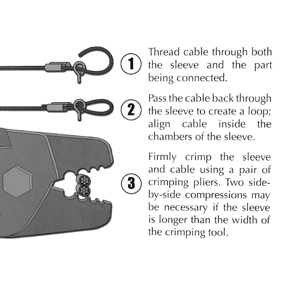 Wire Rope Swager Crimpers Fishing Crimping Tool for Copper Fishing Line