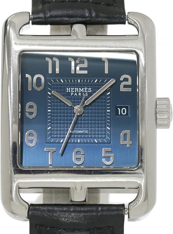 Amazon エルメス Hermes ケープコッド メンズ 腕時計 Cd5 810 ブルー 青 文字盤 デイト オートマ 自動巻き ウォッチ 中古 並行輸入品 メンズ腕時計 腕時計 通販