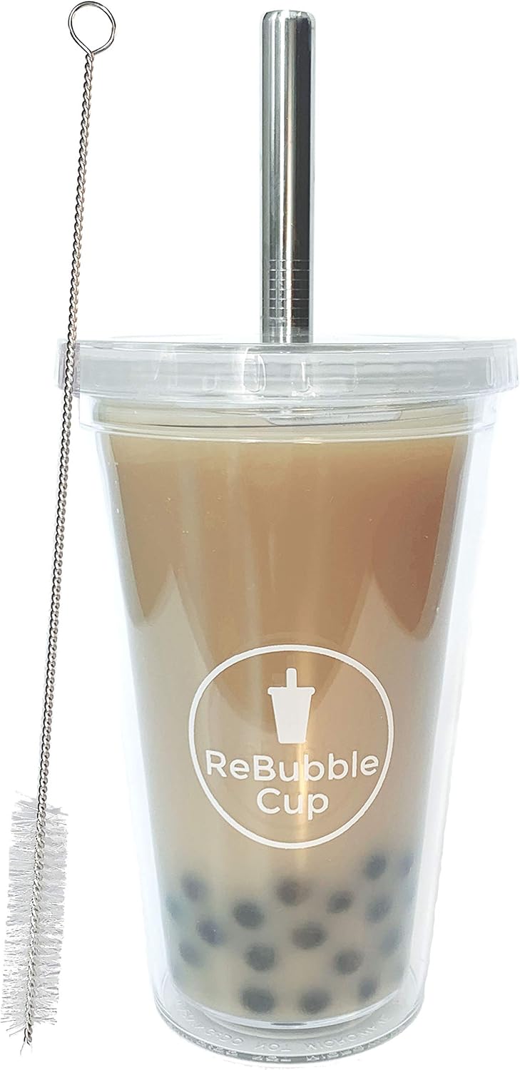 Reusable Bubble Tea Cup 16 oz (Regular) Amazon.co.uk Kitchen & Home