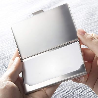 Buy Linarts Professional Business Card Holder Metal Pocket Business Card Holder Case Slim Design For Men Women Cool Cat Online In Indonesia B0821cz33s