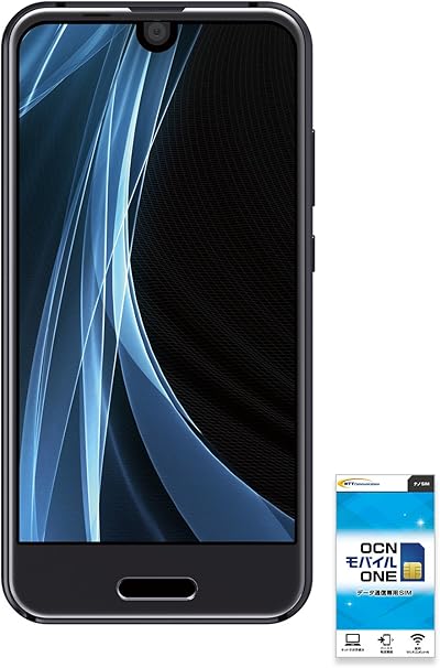 Amazon Sharp Aquos R Compact Sh M06 Ocnモバイルone Simカード付 データsim ナノ Silverblack スマートフォン本体 通販
