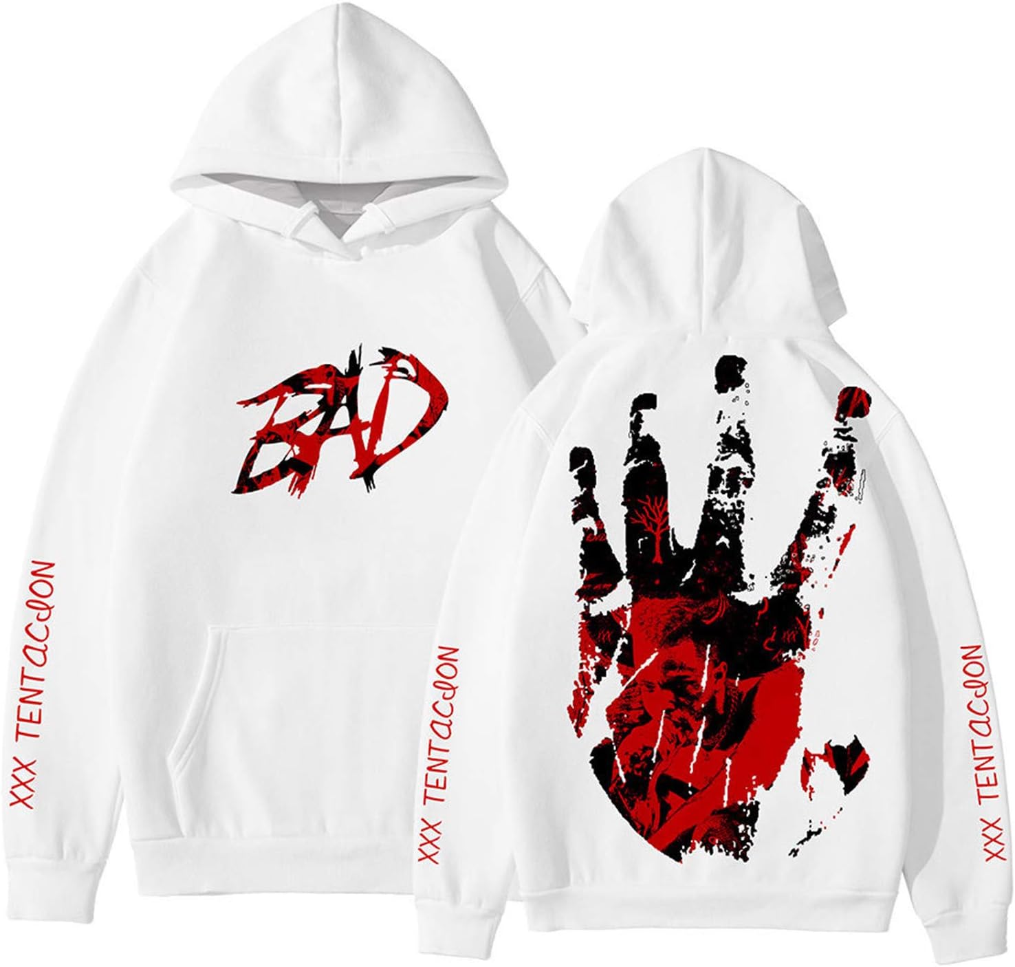 Vibome Xxxtentacion Hoodie 3D Print Hooded Men and Women Turtleneck Pullover
