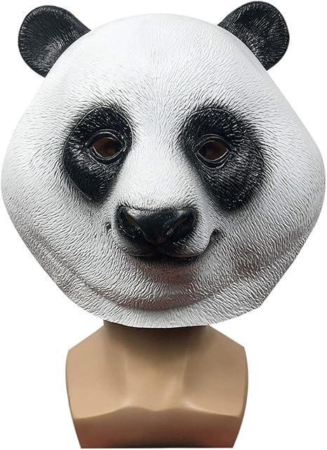 Amazon Co Jp かわいいパンダのヘッドギアマスク 仮面舞踏会のパーティーのための面白い動物のヘッドギア ハロウィーンパーティーのパフォーマンスの小道具 Color B ホーム キッチン