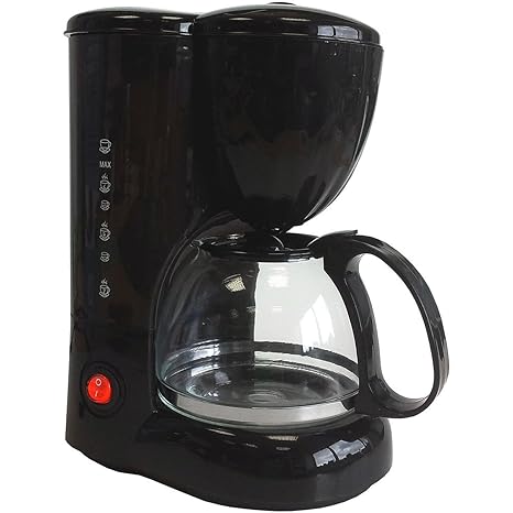 24V Kaffeemaschine Kaffeeautomat Filterkaffeemaschine mit Glaskanne 6 Tassen 250W Truck LKW PKW Caravan Camping Reise