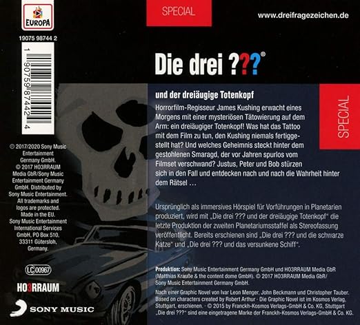 Die Drei Und Der Dreiaugige Totenkopf Amazon Com Music