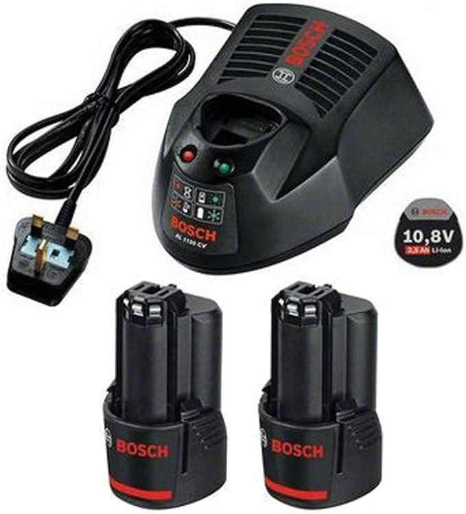 Bosch Professional GBA 10,8 V 2,5 Ah Batterie Li-Ion 2 Plus AL 1130 CV ...