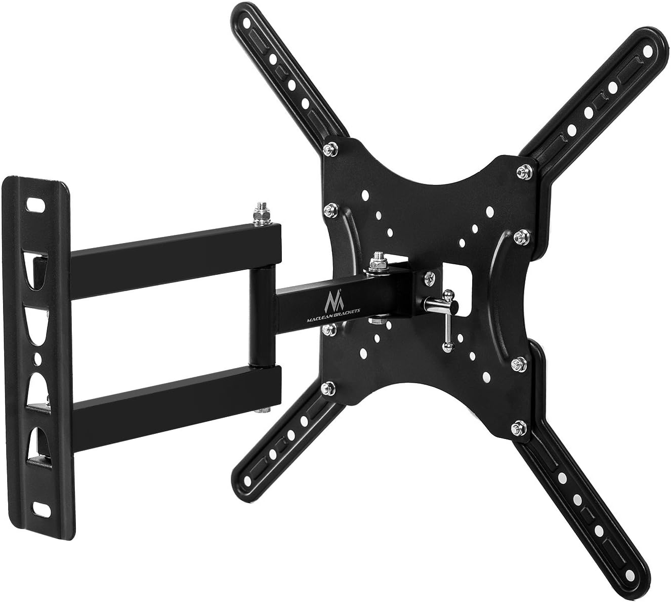 Maclean MC-759 LCD LED Monitor Plasma Wall Mount 13-60 "Mounting Bracket Wall Bracket Max VESA 400x400 to 30kg TV & Monitor 180 degree Swivel Adjustable Wall Distance - Image 5