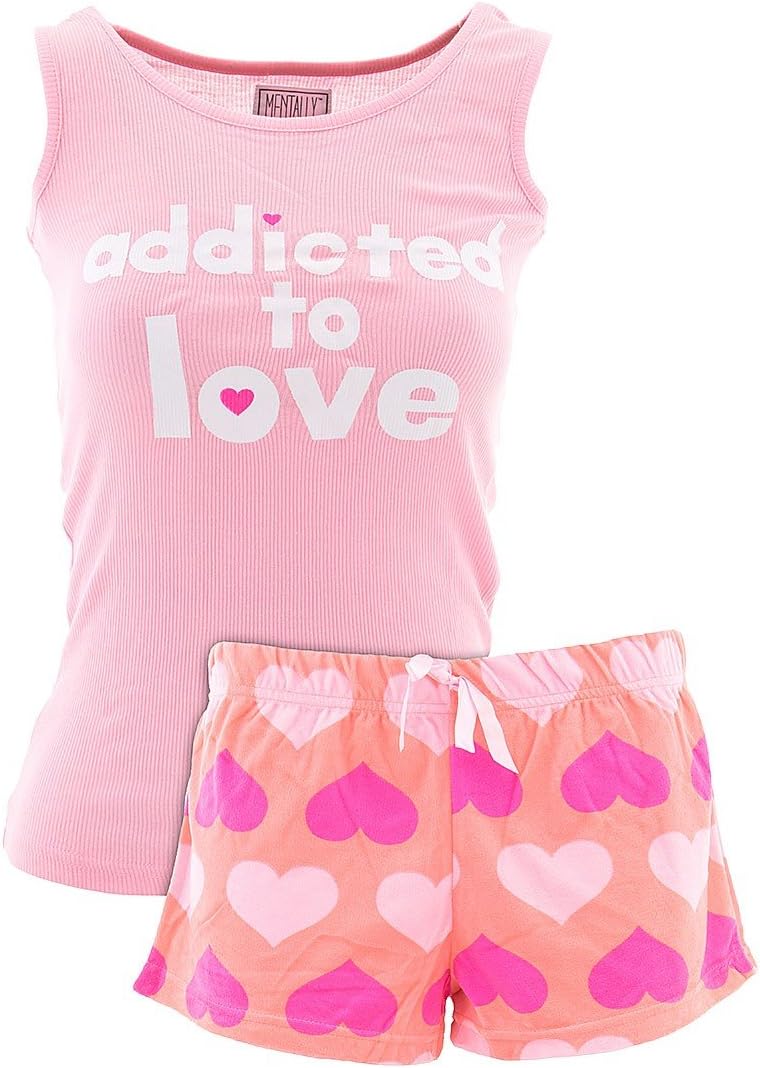 Mentally Exhausted Juniors Novelty Shorty Pajamas