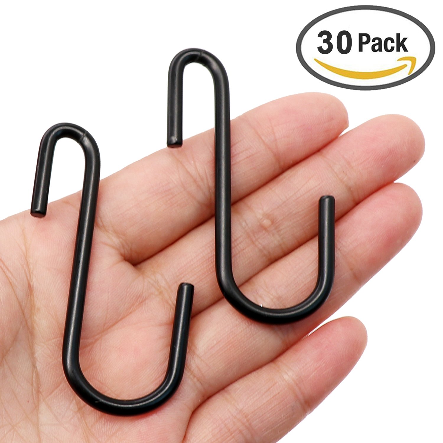 30 Pack Esfun Heavy Duty S Hooks Black S Shaped Hooks Hanging Hangers