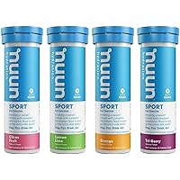 Electrolyte Drink Tablets, Citrus Berry Mixed Box, 4 Tubes (40 Servings) 1 Set