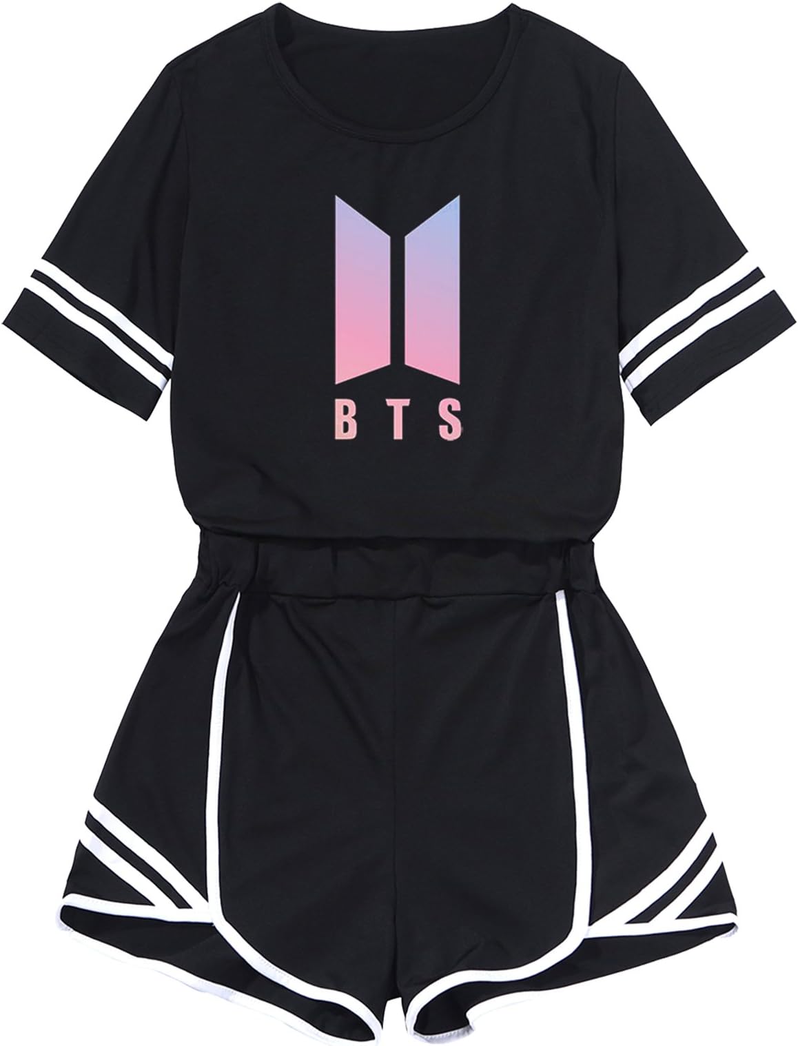 Kpop BTS 2PCS Love Yourself T-Shirts + Shorts Sets Two Piece Suit Outfits