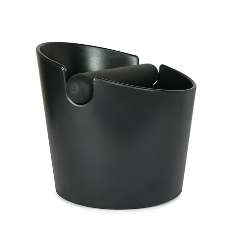 Wenburg Abschlagbehälter/Knock box MEDIUM für Siebträger Kaffeemaschinen. Abklopfbehälter mit gummierter Abklopfstange und ru