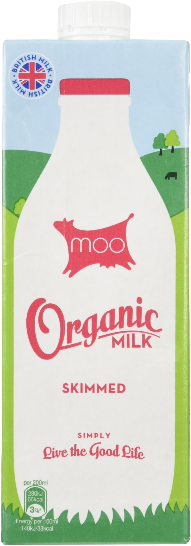 Moo Organic Skimmed Milk 1L