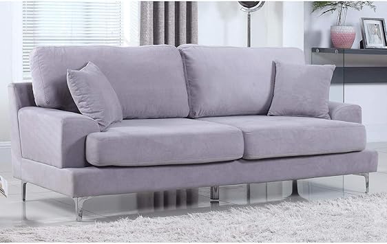 Amazon Com Madison Home Ultra Modern Plush Velvet Living Room
