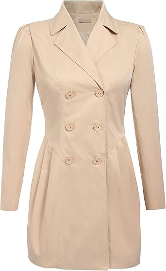 tan peacoat womens