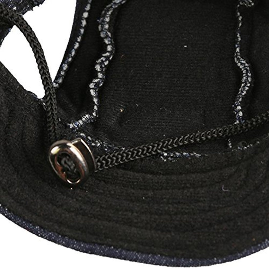 Dog Baseball Hat Leisure Cool Cotton Dog Accessory Puppy Hat(Black,S) (Black,S)