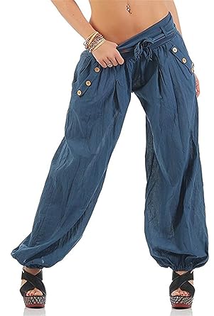 Battercake Pantalones Harem Mujer Primavera Otono Pantalones De