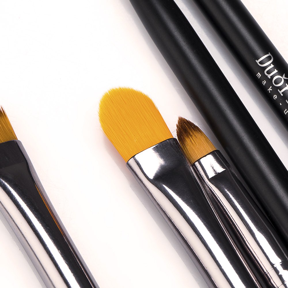 Duorime Silky 10Pcs Eyeshadow Makeup Brush Set Essential Eye Makeup Brushes Kit: Beauty