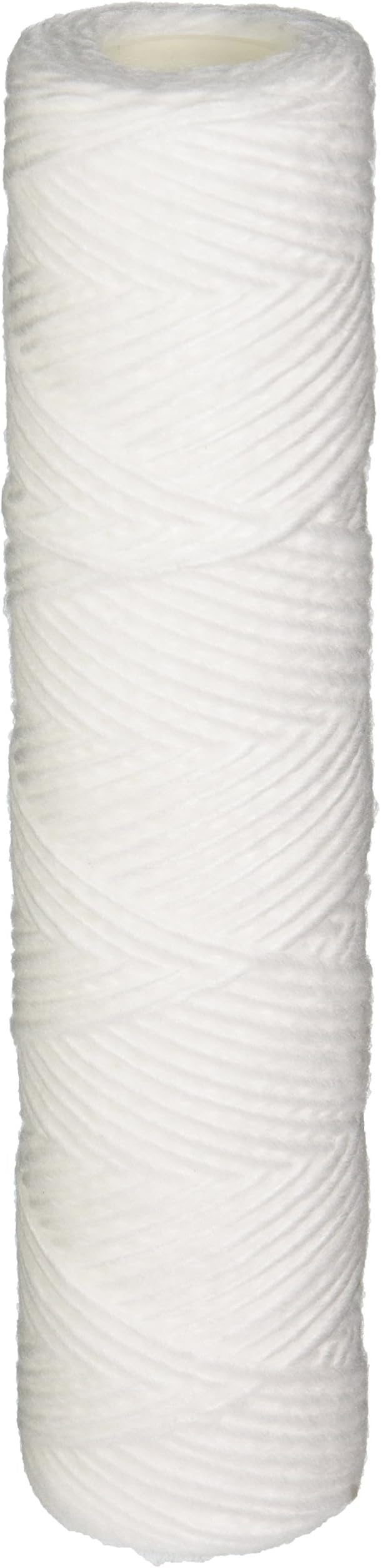 5 Pack String Wound Whole House Water and Sediment Replacement Filters: 10 Micron, 10x2.5 inch