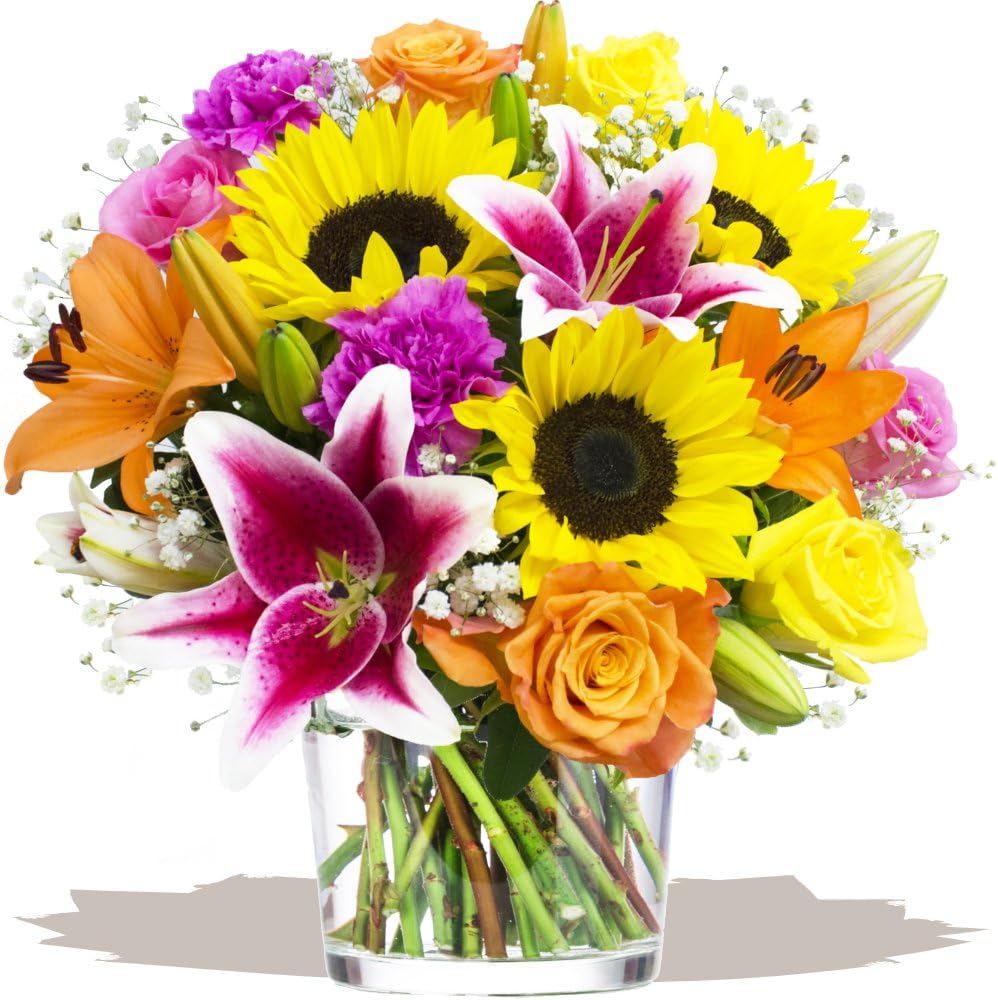 CONTRAST BOUQUET Exclusive Summer Bouquets of Fresh Flowers by