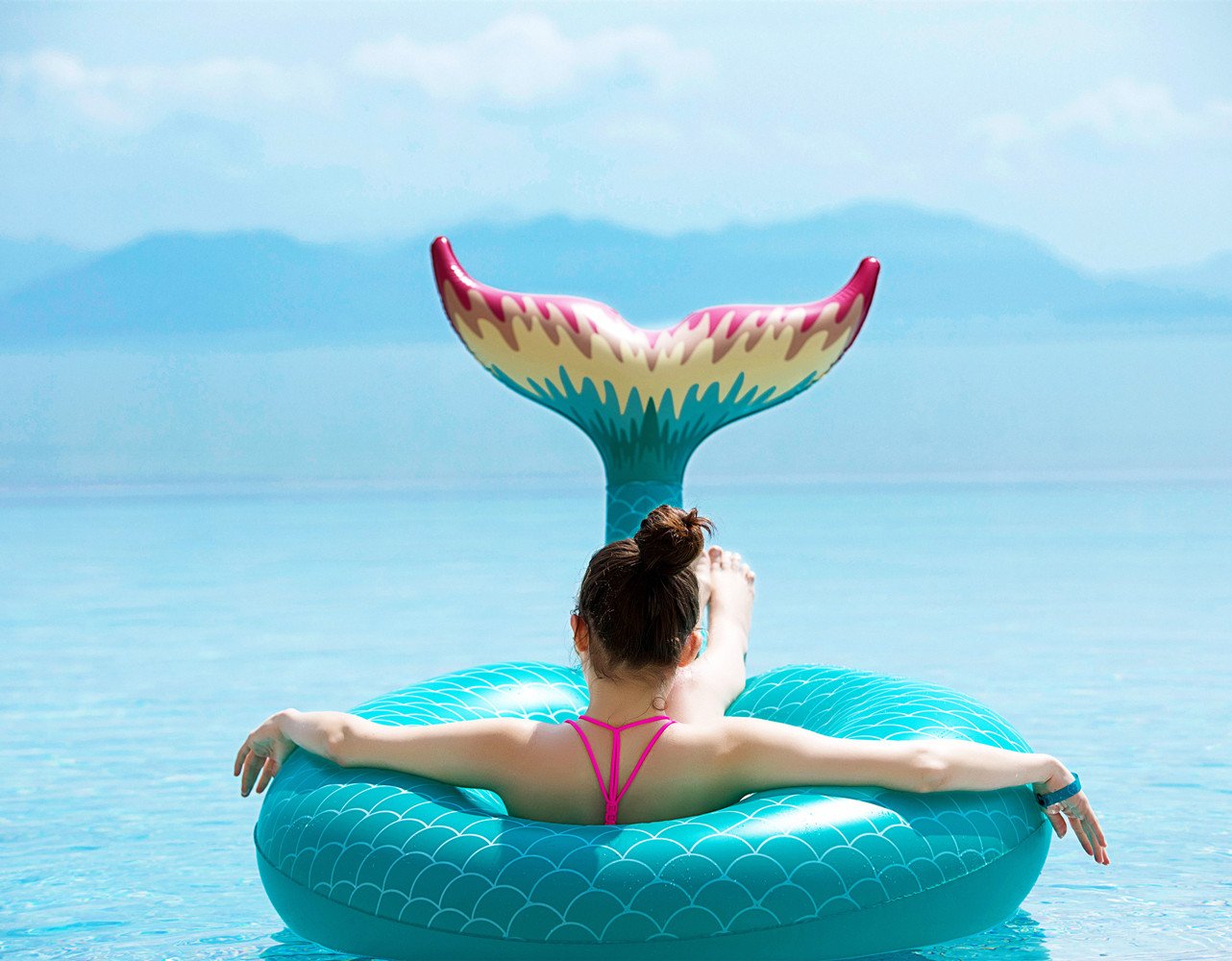 inflatable mermaid tail