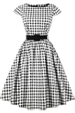 Axoe Womens 1950s Audrey Hepburn Vintage Dress With Belt Empire |  Desertcart Suriname