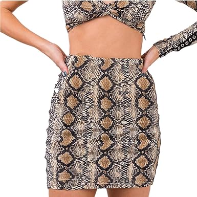 snakeskin skirt amazon