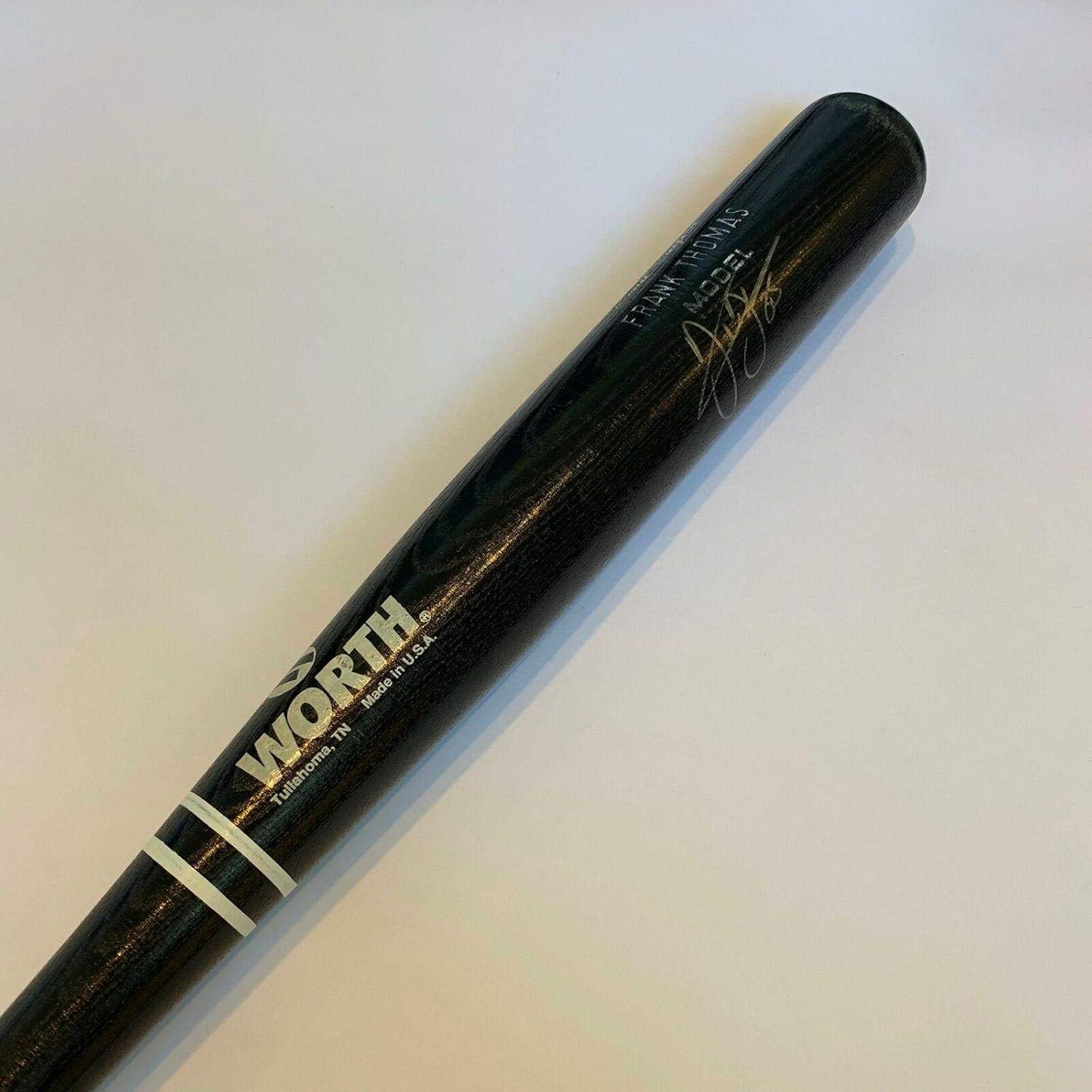 frank thomas game used bat
