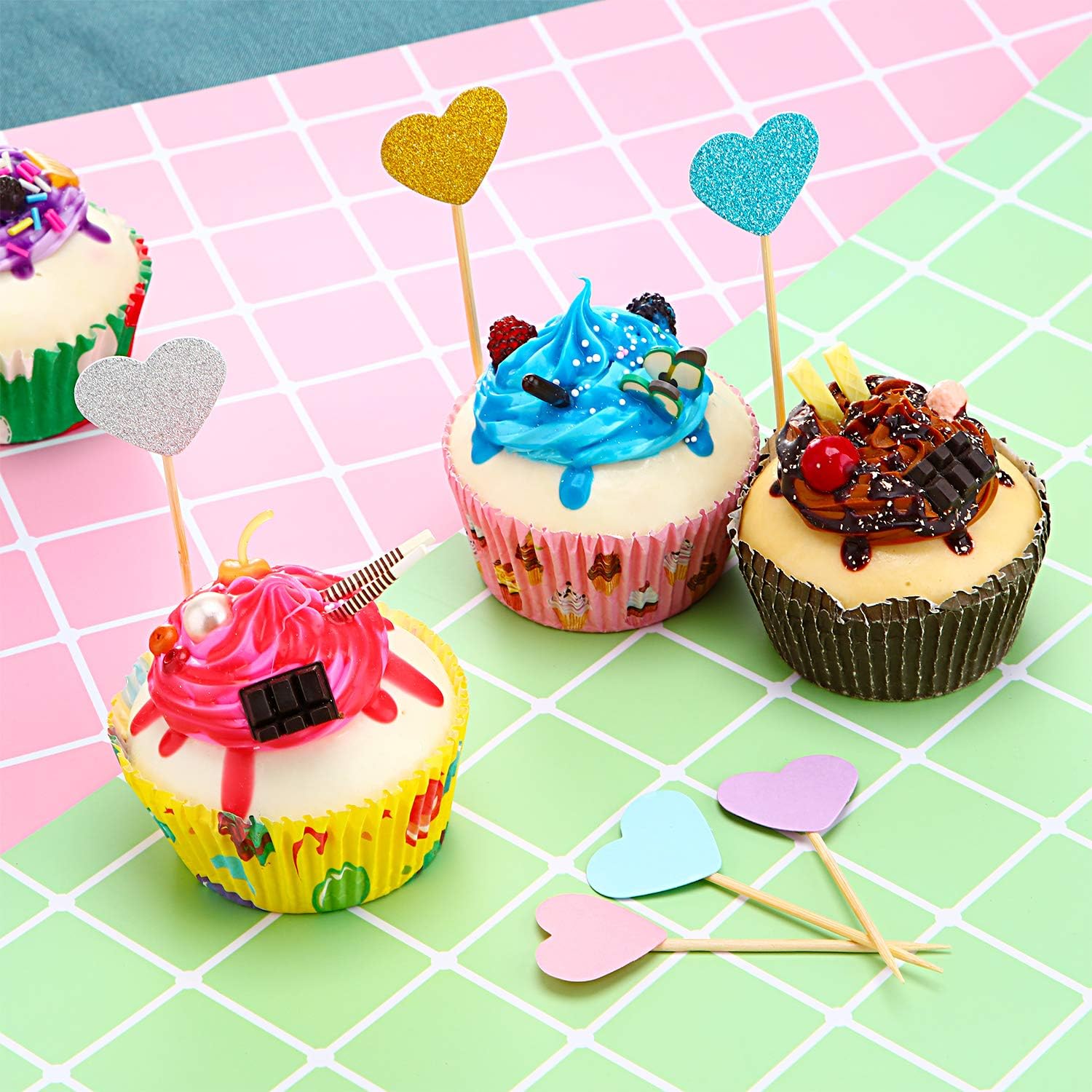 Decorations De Gateau Jeux Et Jouets Maitys 28 Pieces Happy Birthday Gateau Toppers Choix De Petits Gateaux Danniversaire Scintillants Choix De Gateau Pour Decoration De Fete Danniversaire Decorations