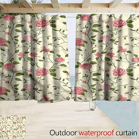 Amazon Com Marymunger Sliding Door Curtain Shabby Chic The