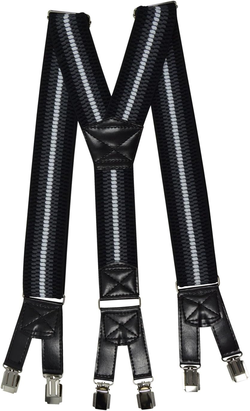 OlataHeavy Duty Y-Shape Braces/Suspenders with Six Clip Design - 4cm