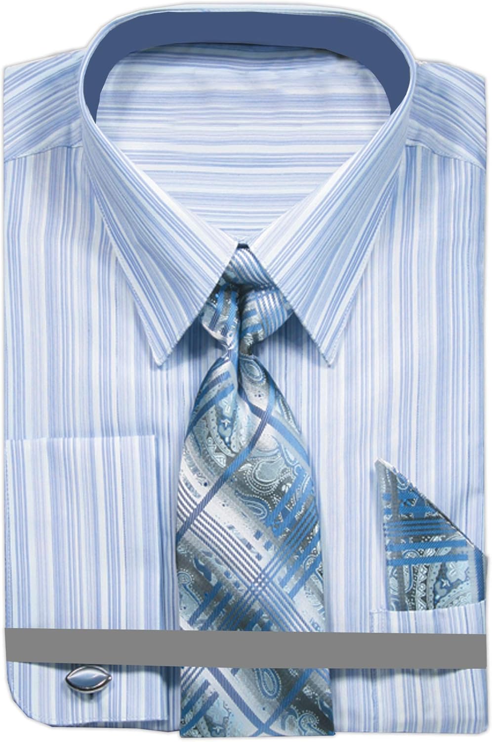 striped dress shirt with tie