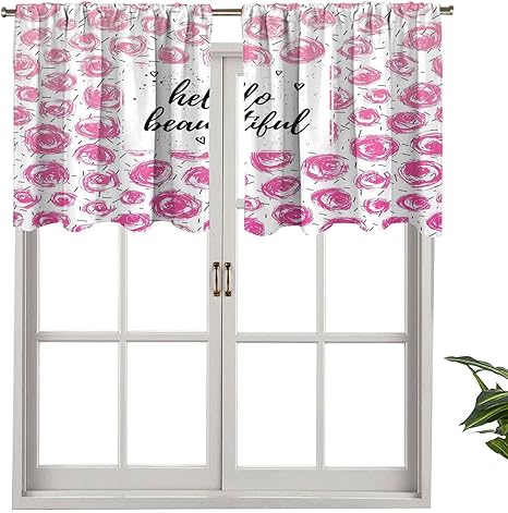 Hiiiman - Cortina opaca para ventana con texto en inglés en inglés