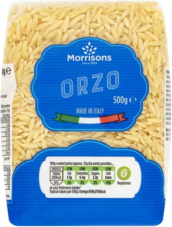 Morrisons Orzo, 500g Amazon.co.uk Grocery